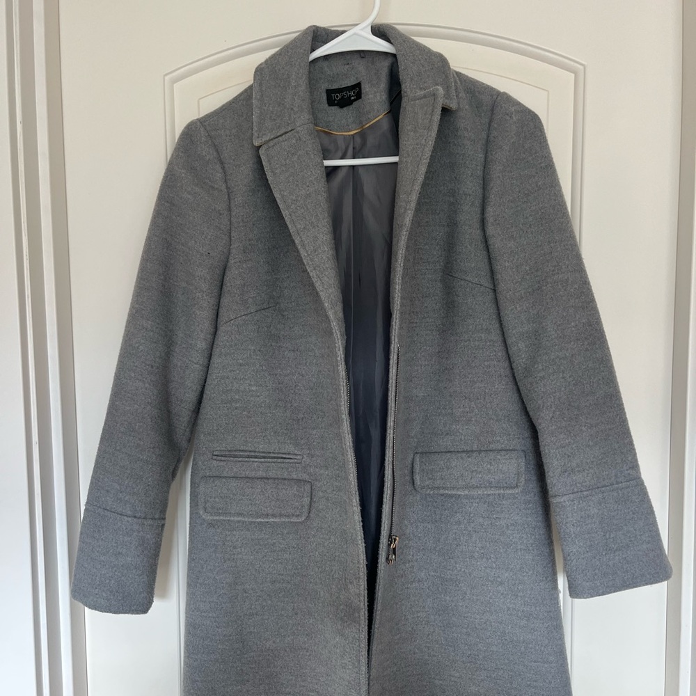 TopShop grey pea coat